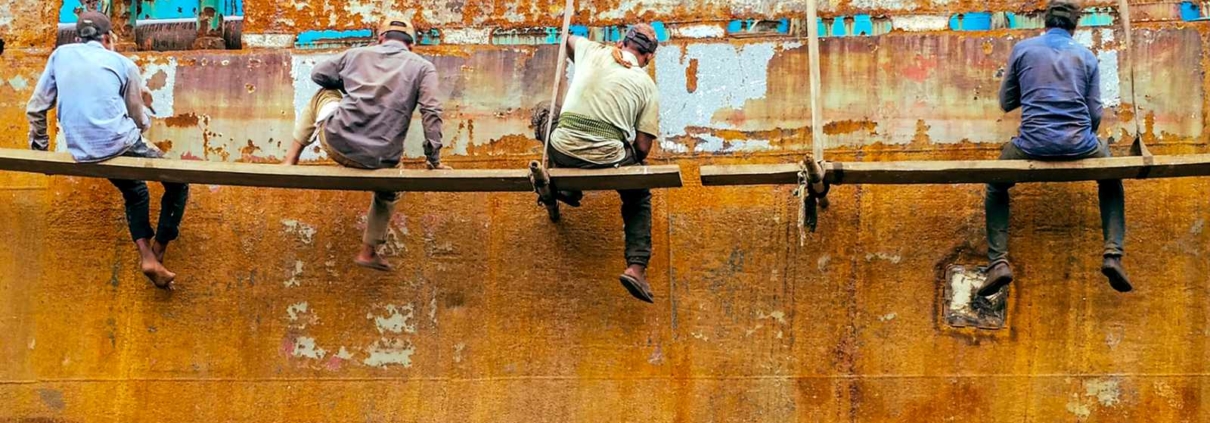 Equipo pintar barco wide
